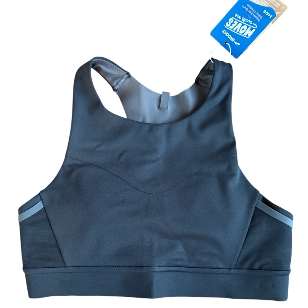 NWT- Brooks Drive 3 Pocket Run Sports Bra - Black - Multiple Sizes